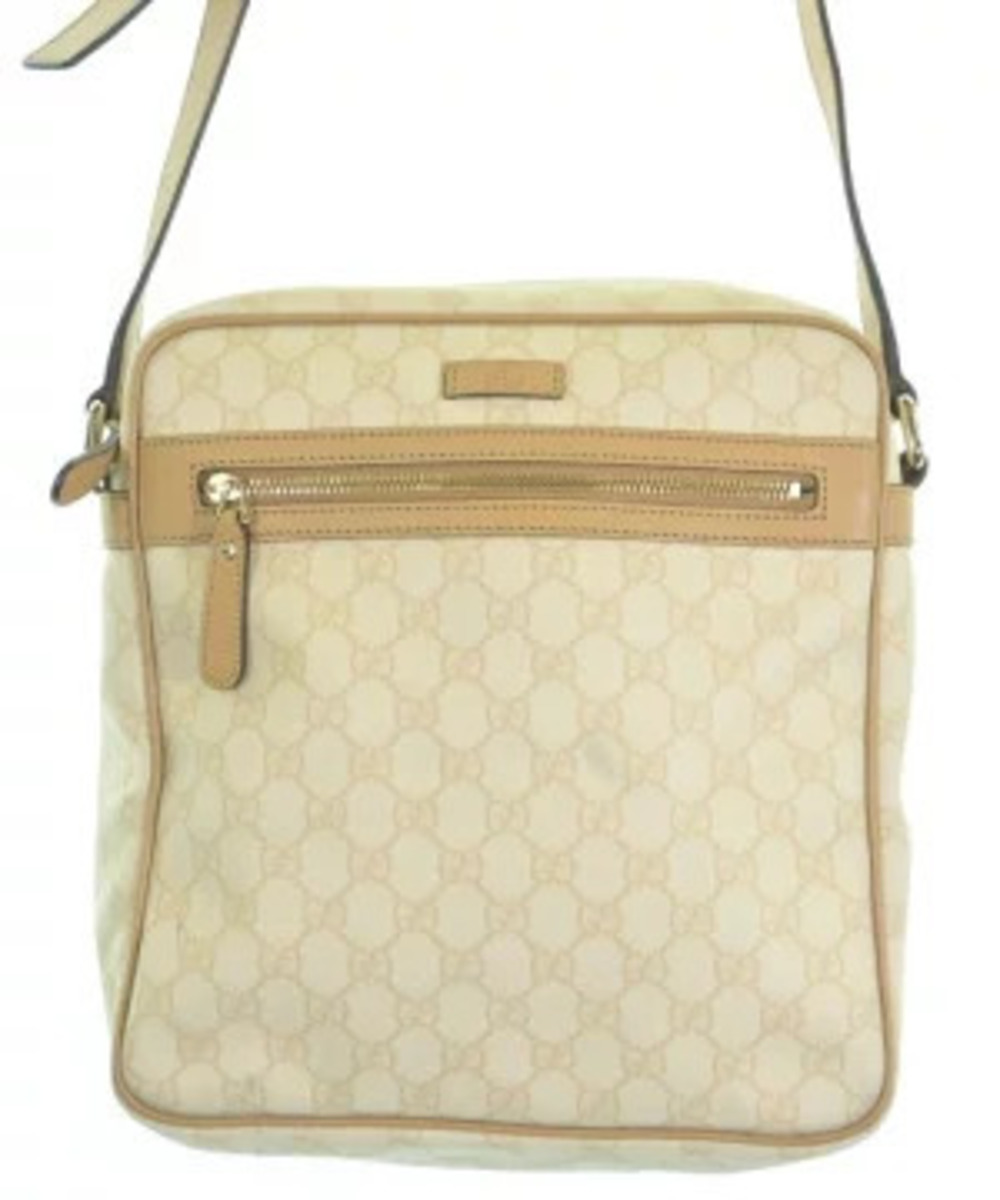 Gucci Shoulder Bag White Beige All over pattern